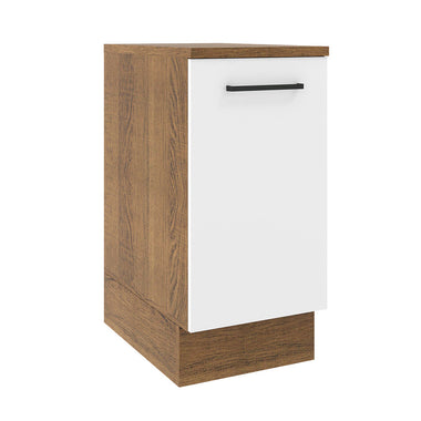 Gabinete Bajo 35 cm 1 Puerta Marrón/Blanco Agata Madesa
