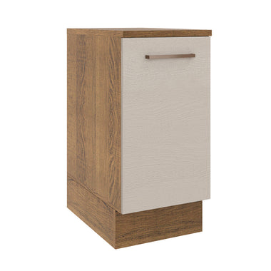Gabinete Bajo 35 x 60 cm 1 Puerta Marrón/Crema Agata Madesa