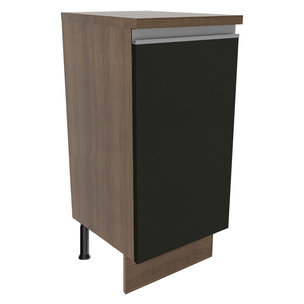 Gabinete Bajo 35 cm 1 Puerta Marrón/Negro Glamy Madesa