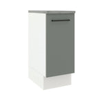 Gabinete Bajo 35 cm 1 Puerta Blanco/Gris Agata Madesa