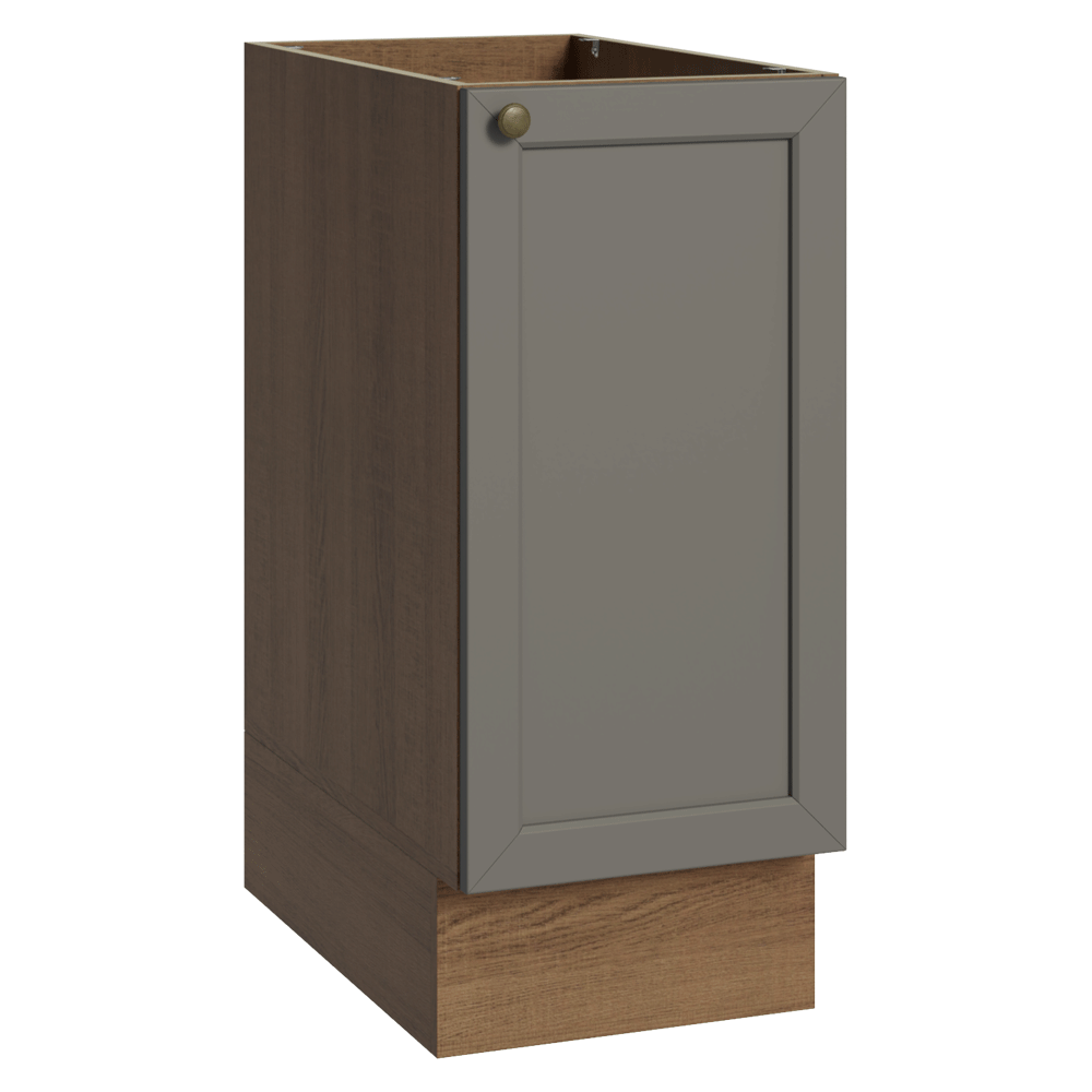 Gabinete Bajo de Cocina 35 x 60 cm 1 Puerta (Sin encimera) Marrón/Gris Vik Madesa