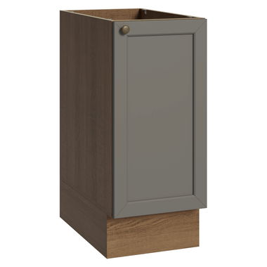 Gabinete Bajo 35 cm 1 Puerta Sin Encimera Marrón/Gris Vik Madesa