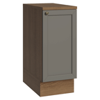 Gabinete Bajo 35 cm 1 Puerta Marrón/Gris Vik Madesa