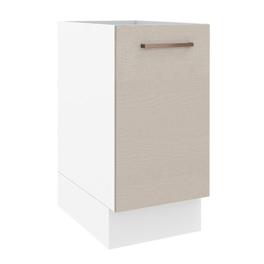 Gabinete Bajo 40 cm 1 Puerta Sin Encimera Blanco/Crema Agata Madesa