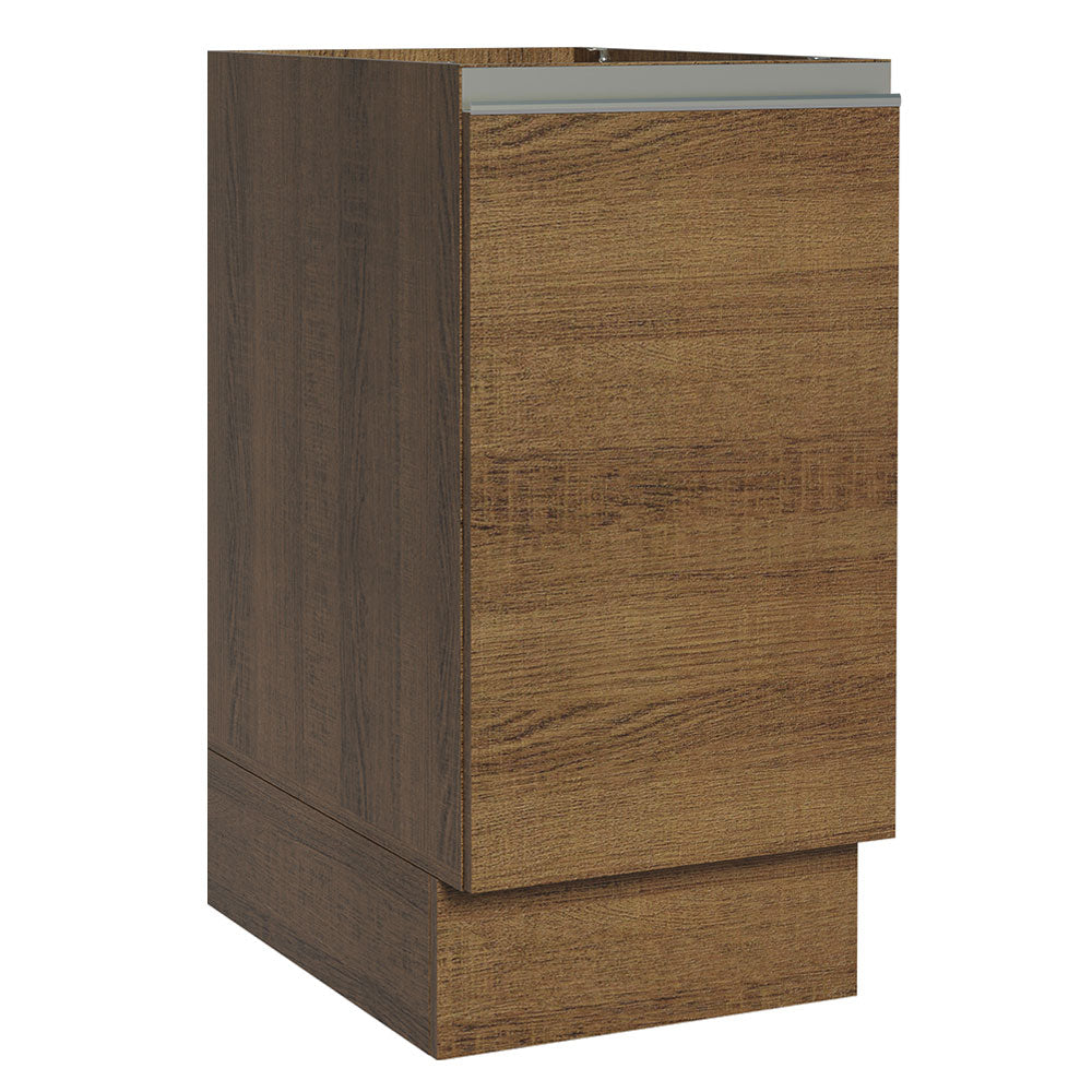 Gabinete Bajo 40 cm 1 Puerta Sin Encimera Marrón Glamy Madesa