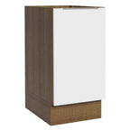 Gabinete Bajo 40 cm 1 Puerta Sin Encimera Marrón/Blanco Stella Madesa