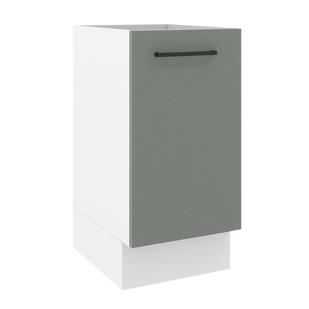 Gabinete Bajo 40 cm 1 Puerta Sin Encimera Blanco/Gris Agata Madesa