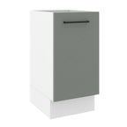 Gabinete Bajo 40 cm 1 Puerta Sin Encimera Blanco/Gris Agata Madesa