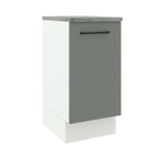 Gabinete Bajo 40 cm 1 Puerta Blanco/Gris Agata Madesa