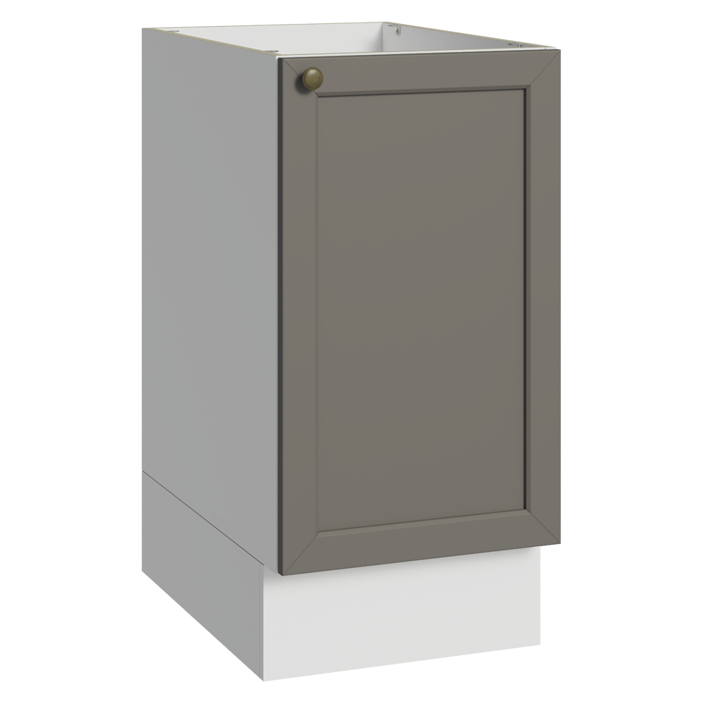 Gabinete Bajo de Cocina 40 x 60 cm 1 Puerta (Sin encimera) Blanco/Gris Vik Madesa
