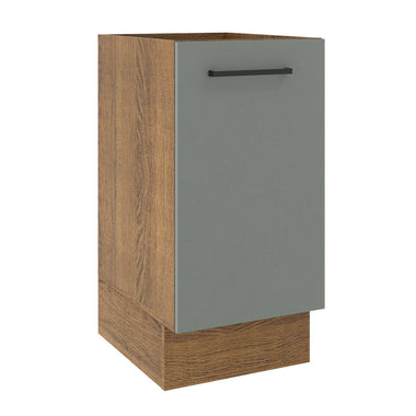 Gabinete Bajo 40 cm 1 Puerta Sin Encimera Marrón/Gris Agata Madesa
