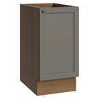 Gabinete Bajo 40 cm 1 Puerta Sin Encimera Marrón/Gris Vik Madesa