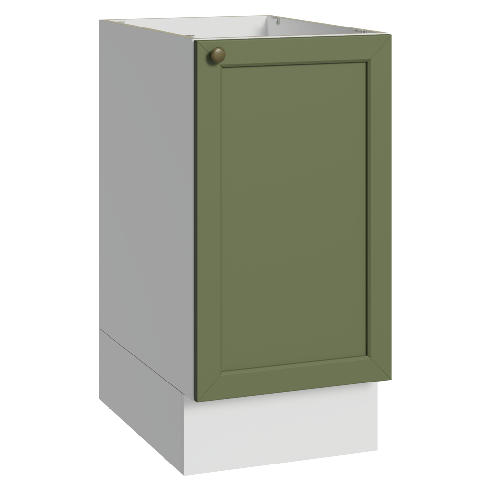 Gabinete Bajo de Cocina 40 x 60 cm 1 Puerta (Sin encimera) Blanco/Verde Vik Madesa