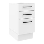 Gabinete Bajo 40 cm 3 Cajones Sin Encimera Blanco Agata Madesa