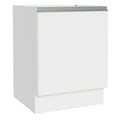 Gabinete Bajo 60 cm 1 Puerta Sin Encimera Blanco Glamy Madesa