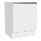 Gabinete Bajo 60 cm 1 Puerta Sin Encimera Blanco Glamy Madesa