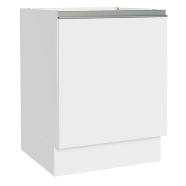 Gabinete Bajo 60 cm 1 Puerta Sin Encimera Blanco Glamy Madesa