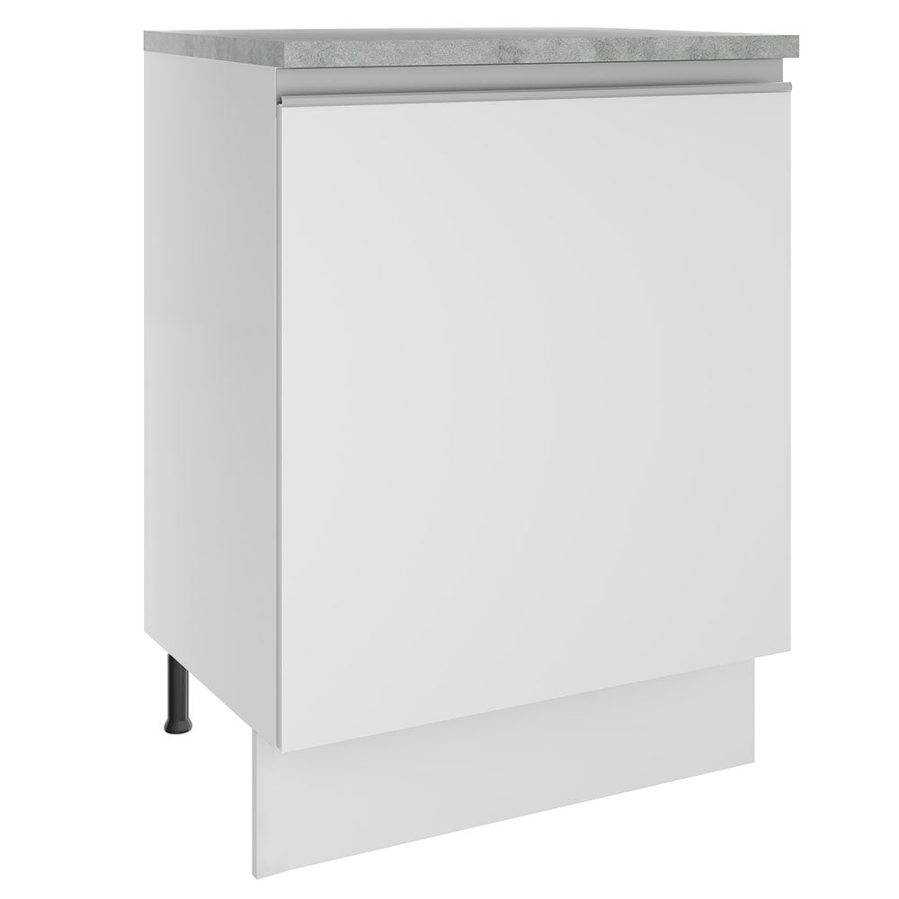 Gabinete Bajo 60 cm 1 Puerta Blanco Glamy Madesa
