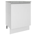 Gabinete Bajo 60 cm 1 Puerta Blanco Glamy Madesa
