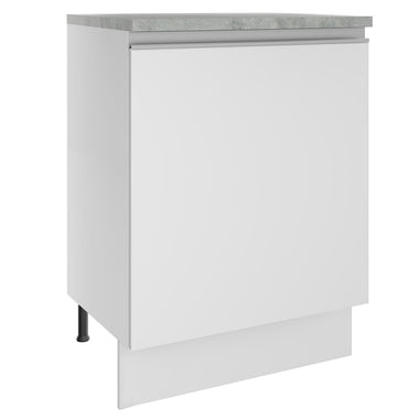 Gabinete Bajo 60 cm 1 Puerta Blanco Glamy Madesa