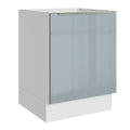 Gabinete Bajo 60 cm 1 Puerta Sin Encimera Blanco/Gris Lux Madesa