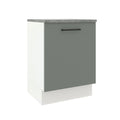 Gabinete Bajo 60 cm 1 Puerta Blanco/Gris Agata Madesa