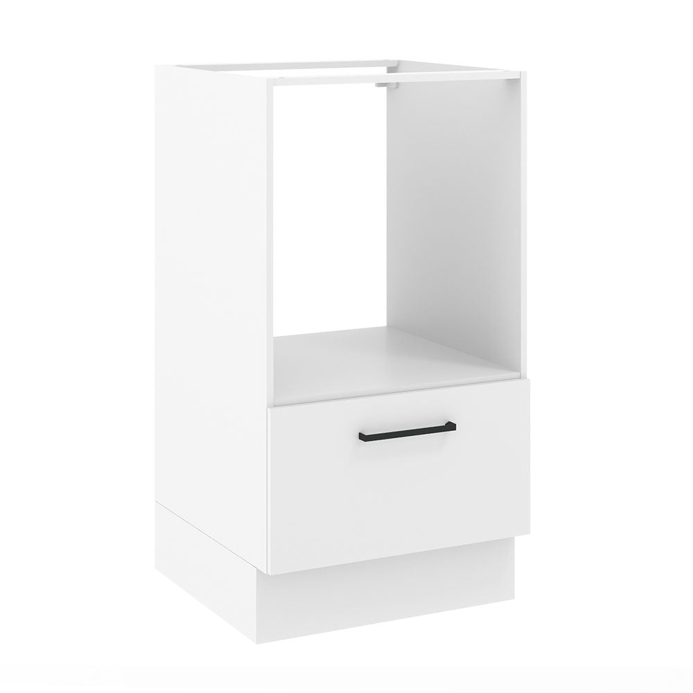 Gabinete Bajo para Horno 60 cm 1 Puerta Sin Encimera Blanco Agata Madesa