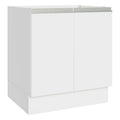 Gabinete Bajo 70 cm 2 Puertas Sin Encimera Blanco Glamy Madesa