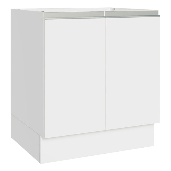 Gabinete Bajo 70 cm 2 Puertas Sin Encimera Blanco Glamy Madesa