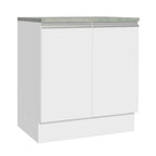 Gabinete Bajo 70 cm 2 Puertas Blanco Glamy Madesa