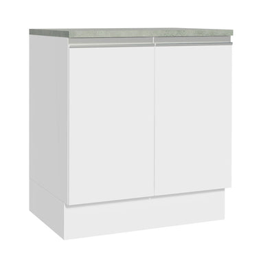 Gabinete Bajo 70 cm 2 Puertas Blanco Glamy Madesa