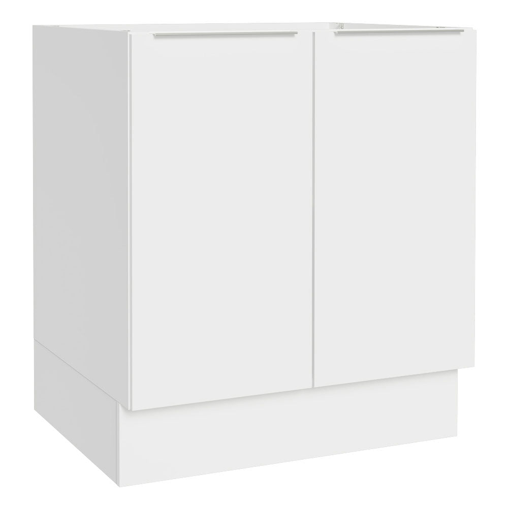 Gabinete Bajo 70 cm 2 Puertas Sin Encimera Blanco Stella Madesa