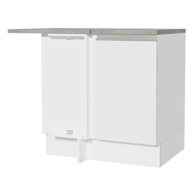 Gabinete Bajo Esquinero 102 cm 1 Puerta Blanco Glamy Madesa