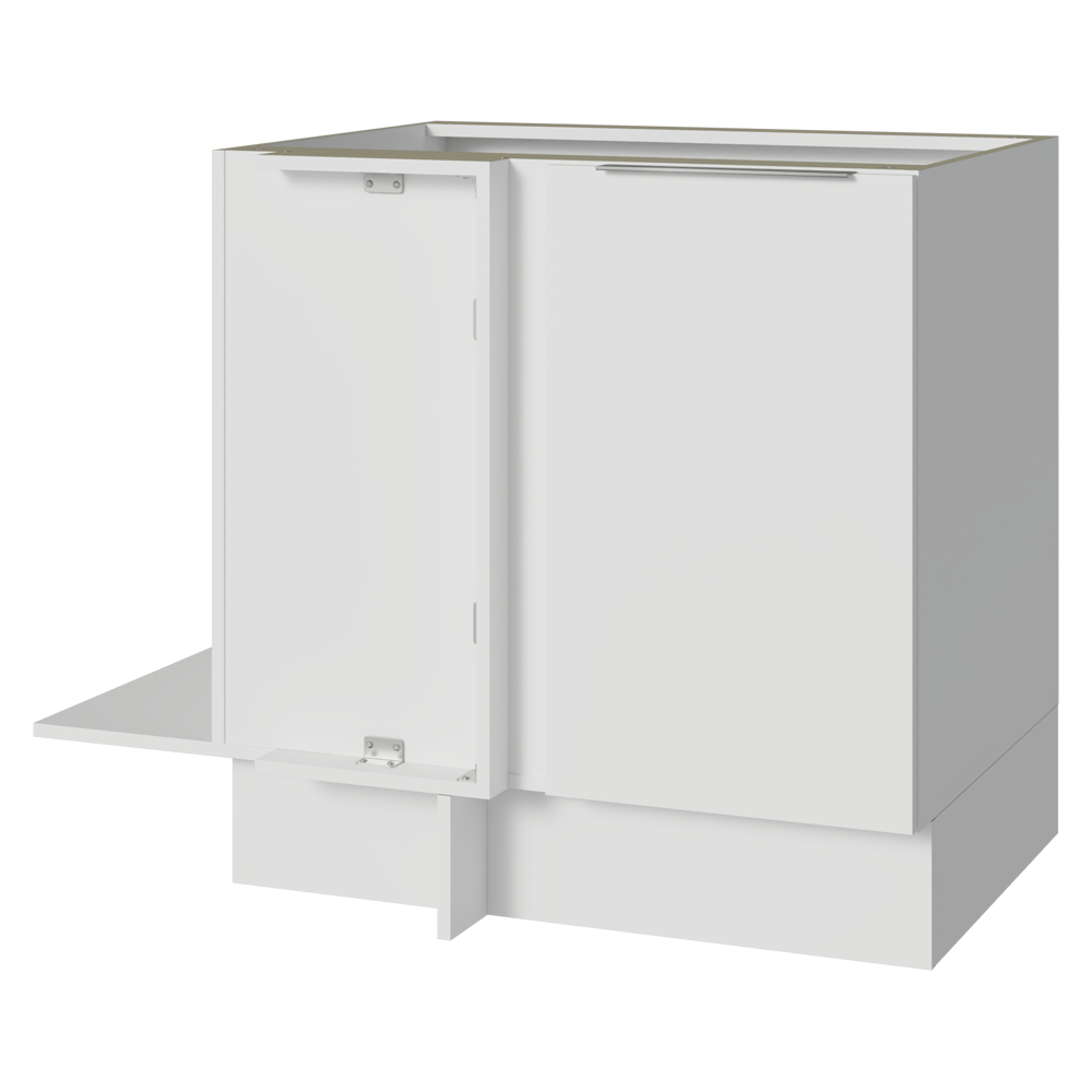 Gabinete Bajo Esquinero 80 cm 1 Puerta Sin Encimera Blanco Stella Madesa