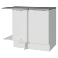 Gabinete Bajo Esquinero 102 cm 1 Puerta Blanco Stella Madesa