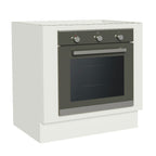 Gabinete Bajo para Horno de Empotrar 80 cm Sin Encimera Blanco Agata, Glamy y Lux Madesa