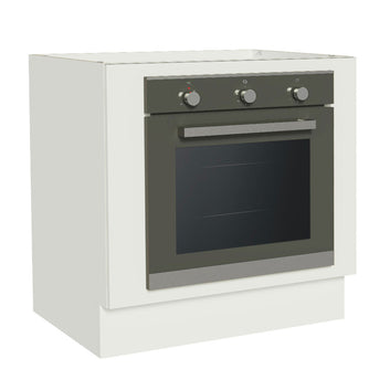 Gabinete Bajo para Horno de Empotrar 80 cm Sin Encimera Blanco Agata, Glamy y Lux Madesa
