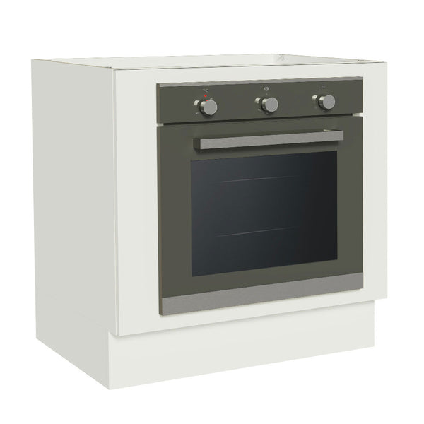 Gabinete Bajo para Horno de Empotrar 80 cm Sin Encimera Blanco Agata, Glamy y Lux Madesa