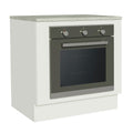 Gabinete Bajo para Horno de Empotrar 80 cm Blanco Agata, Glamy y Lux Madesa