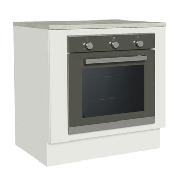 Gabinete Bajo para Horno de Empotrar 80 cm Blanco Agata, Glamy y Lux Madesa