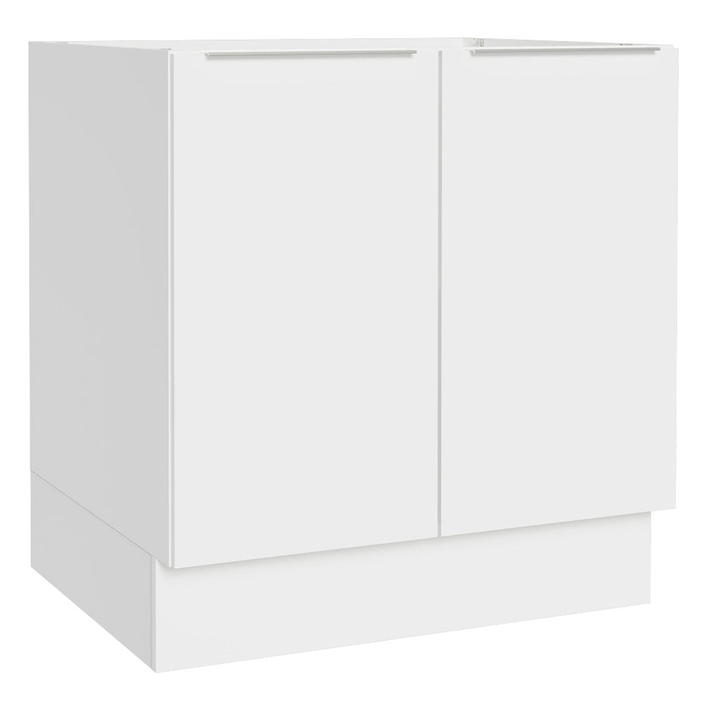 Gabinete Bajo 80 cm 2 Puertas Sin Encimera Blanco Stella Madesa