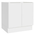 Gabinete Bajo 80 cm 2 Puertas Sin Encimera Blanco Stella Madesa