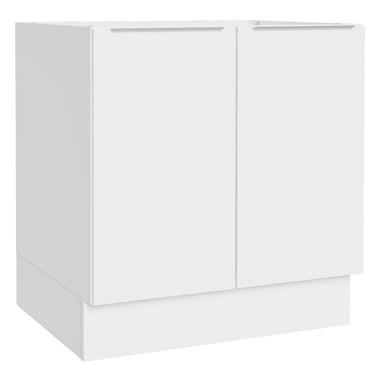 Gabinete Bajo 80 cm 2 Puertas Sin Encimera Blanco Stella Madesa