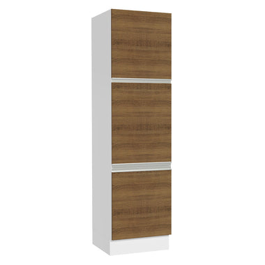 Despensero 60 cm 3 Puertas Blanco/Marrón Glamy Madesa