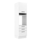 Mueble de Cocina para Horno 60 x 60 cm 1 Puerta 3 Cajones Agata Blanco