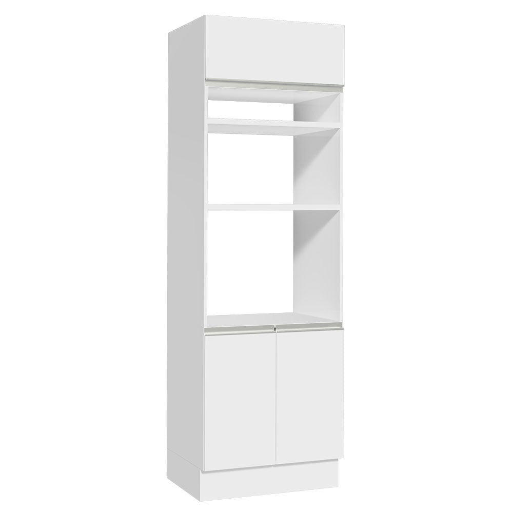 Mueble de Cocina para Horno 70 x 60 cm 3 Puertas Blanco Glamy