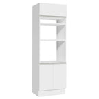 Mueble para Horno 70 cm 3 Puertas Blanco Glamy Madesa
