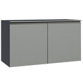 Gabinete Bajo para Fregadero 120 cm 2 Puertas Gris Nice Madesa