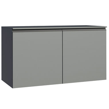 Gabinete Bajo para Fregadero 120 cm 2 Puertas Gris Nice Madesa