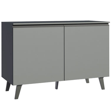 Gabinete Bajo 120 cm 2 Puertas Gris Nice Madesa